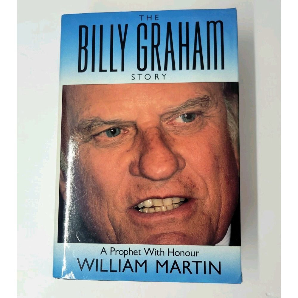 Vintage The Billy Graham Story William Martin Hutchinson Blue HC Biography 1992